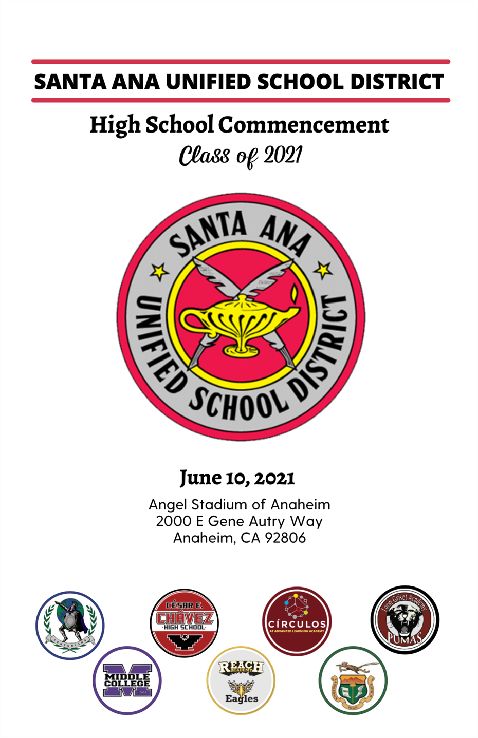 Century, Middle College, Saddleback, Educational Options, and Circulos at ALA